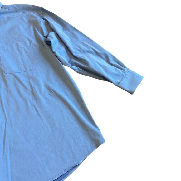 Ermenegildo Zegna Button-Down Dress Shirt Long Sleeve 100% Cotton Size 43 17 - Picture 4 of 13